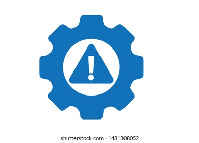 system error icon vector (blue version)