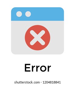 A system error showing blocked website 