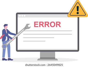 Erro do sistema, problema de software ou falha do sistema, alerta de segurança ou falha de hardware a corrigir,

