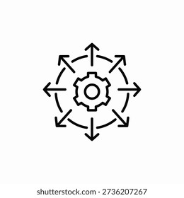 system expansion icon sign vector