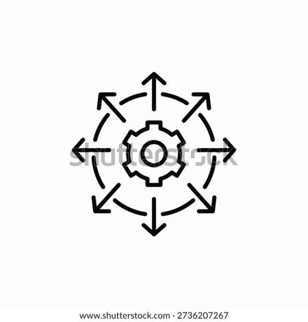 system expansion icon sign vector