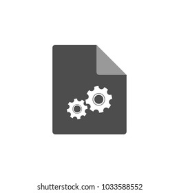 System file icon. Vector.