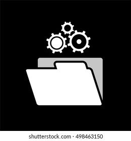 system folder flat icon design