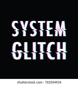 system glitch text
