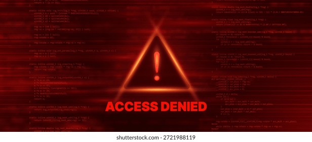 Plano De Fundo Invertido De Vermelho Escuro Com Erro Hackeado Do Sistema. Digital Scam, Fraude, Vírus de computador, Malware, Ransomware, Conceito de violação de dados. Ilustração de vetor.