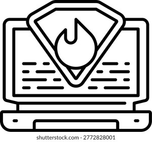 System Hardening Illustration vector Icon Design
