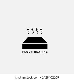 System of heating icon.floor Heating system icon