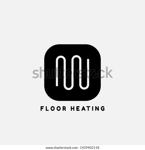 System of\
heating icon.floor Heating system\
icon