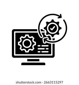 System Icon Glyph Vector Illustration