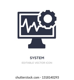 system icon on white background. Simple element illustration from Social media marketing concept. system icon symbol design.
