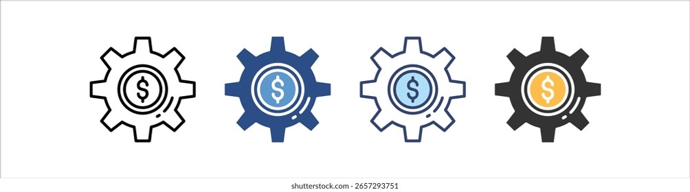 System Icon Set Multiple Style Collection