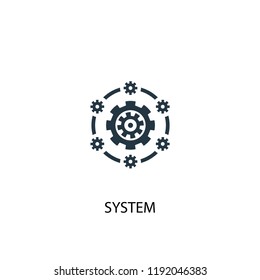 system icon. Simple element illustration. system concept symbol design. Can be used for web and mobile.