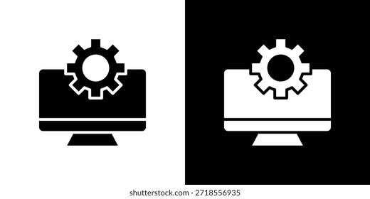Ilustración vectorial de iconos de sistema - iconos de vector de estilo negro de alta calidad