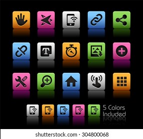 System Icons Interface // ColorBox Series - Die Vektordatei enthält 5 Farbversionen für jedes Symbol in verschiedenen Ebenen —