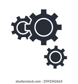 system icons isolated on White Background. Flat style design