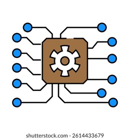 system integration analyst line icon vector. system integration analyst sign. isolated symbol illustration
