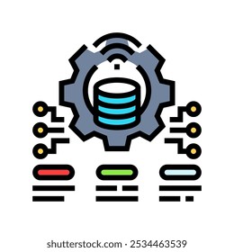 system integration business process color icon vector. system integration business process sign. isolated symbol illustration