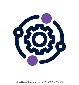system integration dual tone icon. Sleek and modern vector icon for websites, mobile apps, marketing materials, and corporate design. Fully scalable and ready to use.
