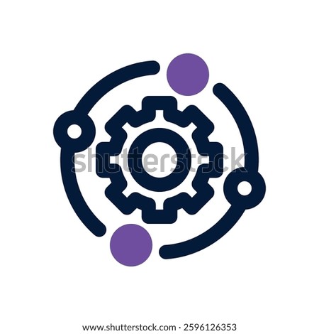 system integration dual tone icon. Sleek and modern vector icon for websites, mobile apps, marketing materials, and corporate design. Fully scalable and ready to use.