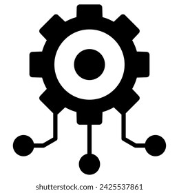 System Integration icon line vector illustration