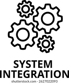 System Integration vector icon illustration concept