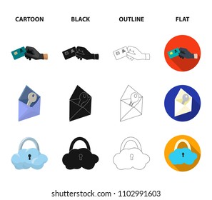 System, internet, connection, code .Hackers and hacking set collection icons in cartoon,black,outline,flat style vector symbol stock illustration web.