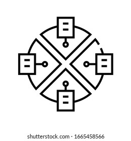 System line icon, concept sign, outline vector illustration, linear symbol.