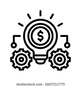 System Line Vector Illustration On White Background.