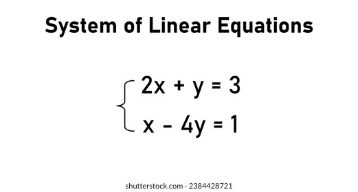 System of linear equations in two variables. Examples of systems of equations in mathematics. Scientific resources for teachers and students.