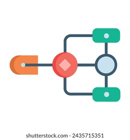 System link line vector illustration on white background