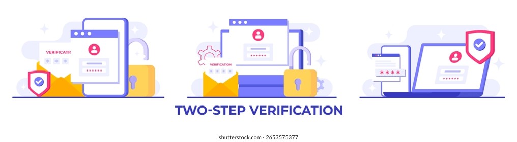 Ilustrações de vetor plano de manutenção do sistema, Erro, Corrigir problemas, Atualização de dispositivo, Sistema de software em manutenção, Processo de atualização de software em dispositivos, Sistema operacional de atualização de pessoas