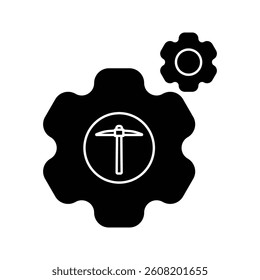 System miner crypto icon in modern, tech-inspired design. Perfect for blockchain networks, crypto systems, and digital mining setups. High-quality vector, fully scalable and editable.