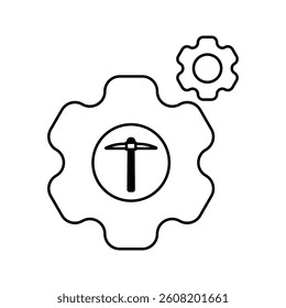 System miner crypto icon in modern, tech-inspired design. Perfect for blockchain networks, crypto systems, and digital mining setups. High-quality vector, fully scalable and editable.