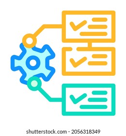 system monitoring color icon vector. system monitoring sign. isolated symbol illustration