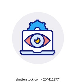System Monitoring icon in vector. Logotype