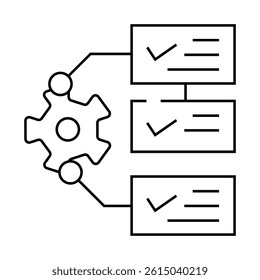 system monitoring line icon vector. system monitoring sign. isolated contour symbol black illustration