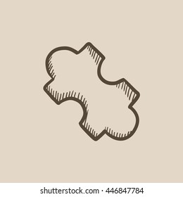 System part vector sketch icon isolated on background. Hand drawn System part icon. System part sketch icon for infographic, website or app.