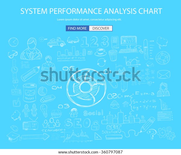 System Performance Analysis Concept Doodle Design Stock Vector (Royalty ...