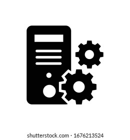 System Preferences Vector icon. Cloud Computing illustration.