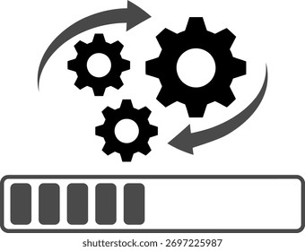 System Process Update and Loading Bar Icon
