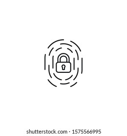 system protection - minimal line web icon. simple vector illustration. concept for infographic, website or app.