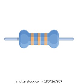System resistor icon. Cartoon of system resistor vector icon for web design isolated on white background