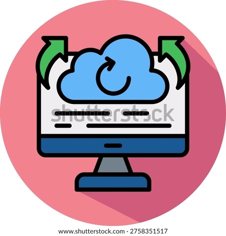 System Restoration Icon isometric Vector Illustration