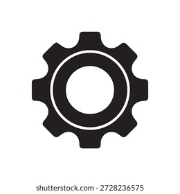 Icono de silueta de control de engranajes de configuración de Configuraciones del sistema