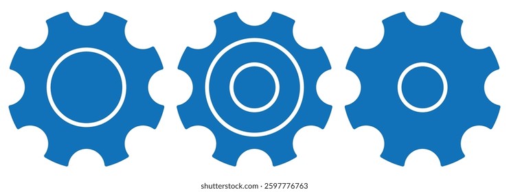 System Settings and Gear Icons. Cog wheel icon. Gear wheel icons. Setting icon. Gear icon. Settings icon vector Illustration
