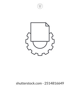 System settings icon symbol vector illustration isolated on white background