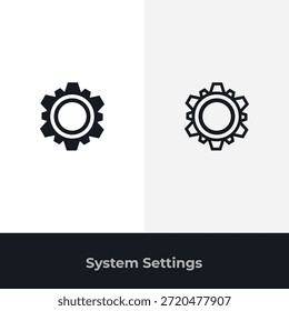 Iconos de Configuraciones del sistema para las preferencias de la aplicación Opciones de gestión de control de configuración
