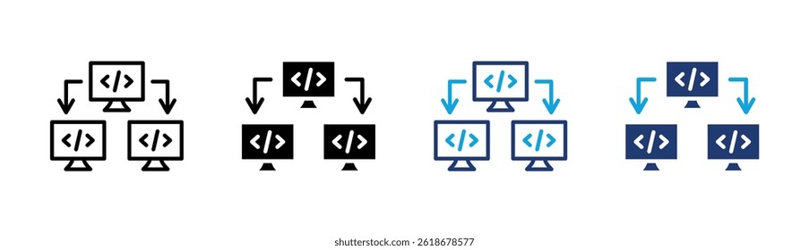 System Sharing Icon Element For Design