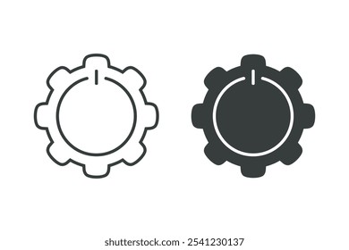 System shutdown icon symbol. Illustration vector