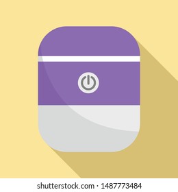 System smart speaker icon. Flat illustration of system smart speaker vector icon for web design